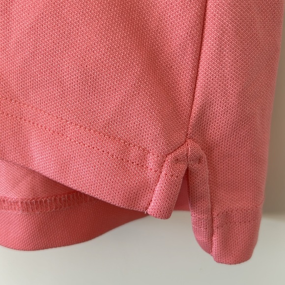 Southern Tide Pink Textured Polo Shirt w SkipJack logo Medium w MEASUREMENTS - Picture 8 of 8